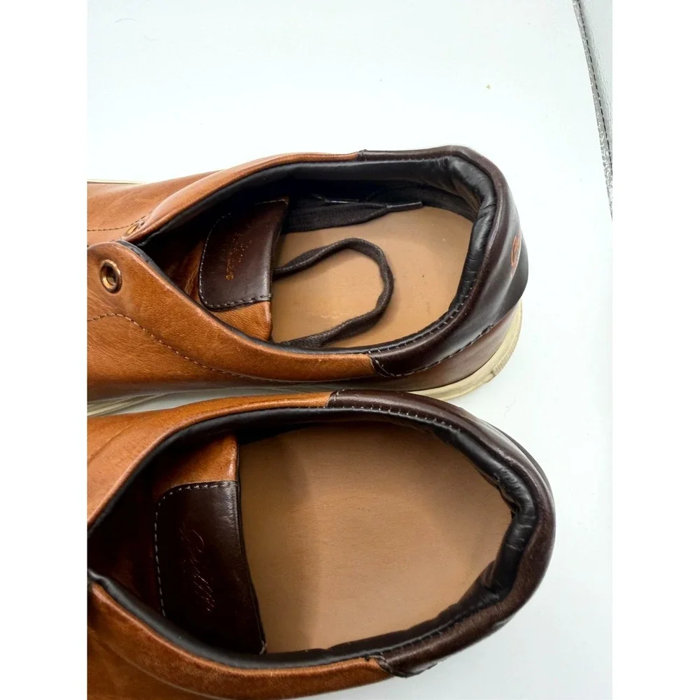 Good Man Brand Legend Lo Top‎ Mens 8 Sneaker Dark Vachetta Leather Casual Shoes